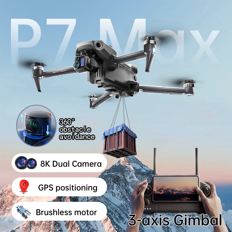 Drone Gimbal 3 Axis - NEUE P7 Max Drohne 8K Kamera