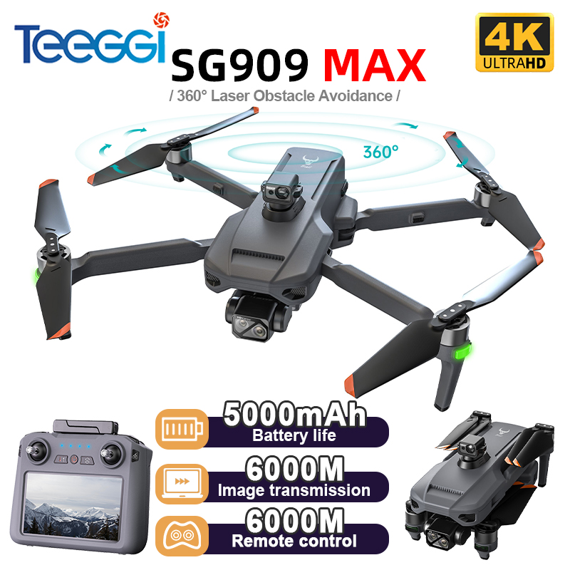 Drone Gimbal Brushless - Teeggi SG909 MAX GPS-Drohne mit 4K-Kamera,